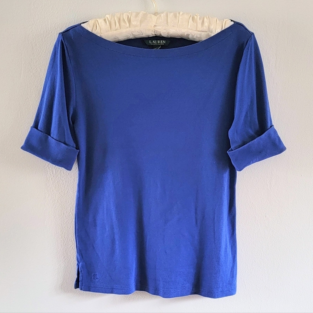 LRL Ralph Lauren Blue Normcore Elegant Casual Elevated Basic Quiet Luxery Large
